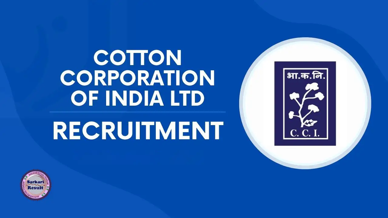 CCI Result 2025 Cotton Corporation of India Recruitment