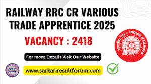 Railway RRC CR Various Trade Apprentice