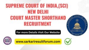SCI_Court_Master_Shorthand_Recruitment