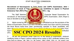 SSC CPO Result 2024 Rojgar Forum