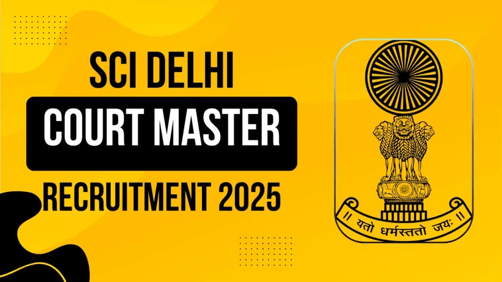 Supreme Court Master Recruitment 2025 Rojgar Forum