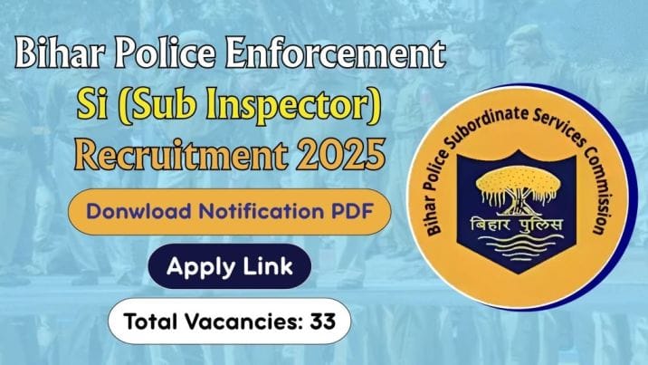 Bihar Police Enforcement SI 2025 Admit Card Out Download
