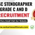 SSC Steno 2026 Notification Apply Exam Answer Key Out